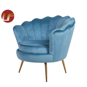 Sky Wholesale Nordic Velvet Modern Luxury Design Furniture Dining Room Chairs Dining Chairs With Metal Legs Gold