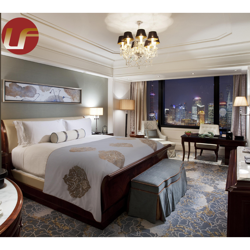 China Popular 5 Star Modern Hospitality Bedroom Furnishing Bed Room Set Luxury Hotel Furniture