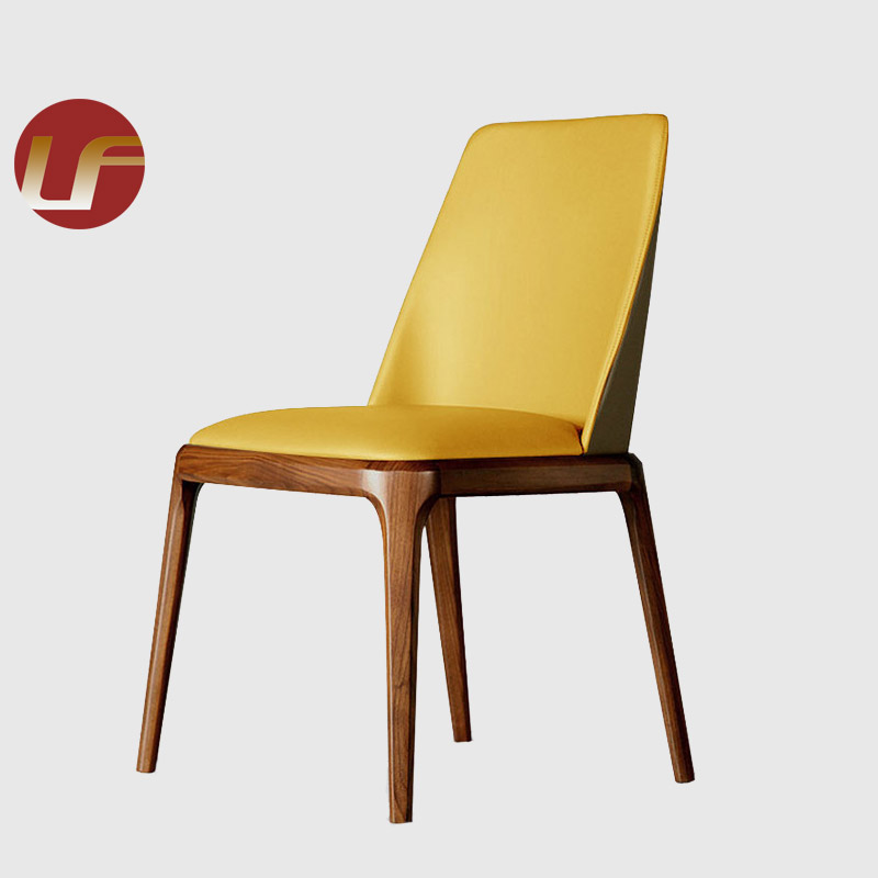 Hot Selling Restaurant Chair Dining Room Chairs Customized Design Leather Dining Chair Solid Wood