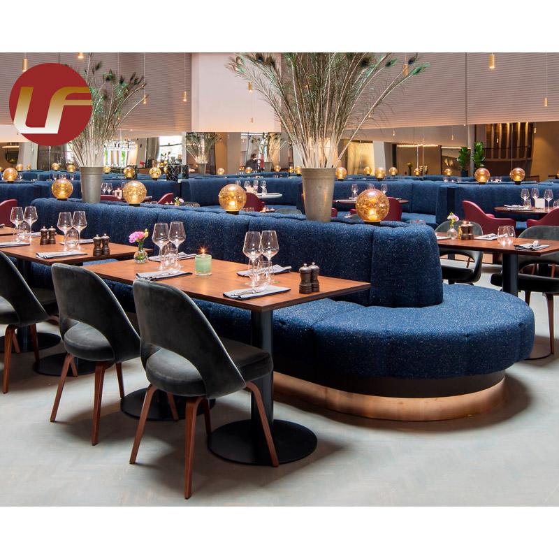 New Design Restaurant Furniture Solid Wood Booths Bench Seat Wall Style Seating Booth Sofa Chair And Table