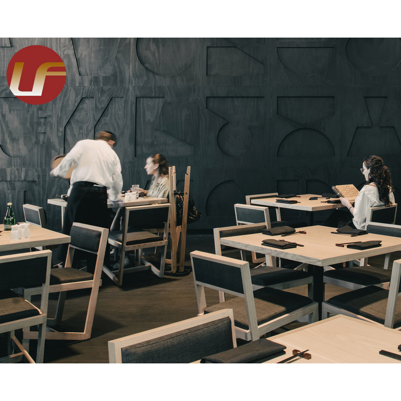 Wholesale Commercial Restaurant Furniture Wooden Restaurant Chairs Dining Set Bar Cafe Furniture