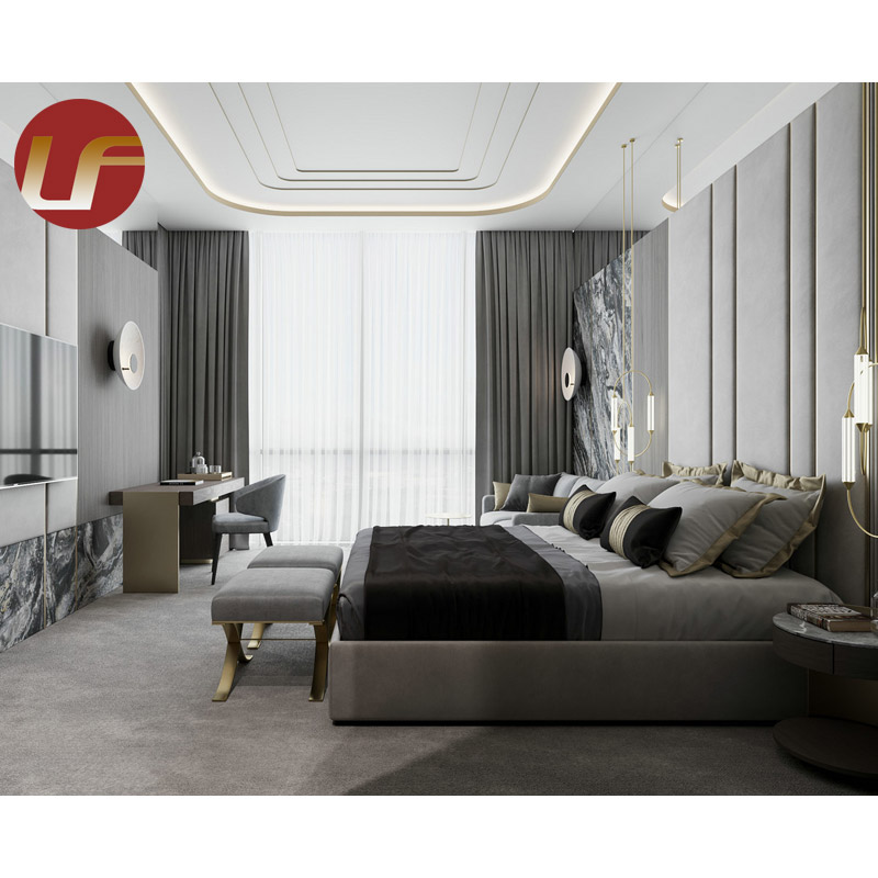 Foshan Furniture Supplier Vintage Sofitel Room Set Luxury Design Hotel Bedroom Furniture