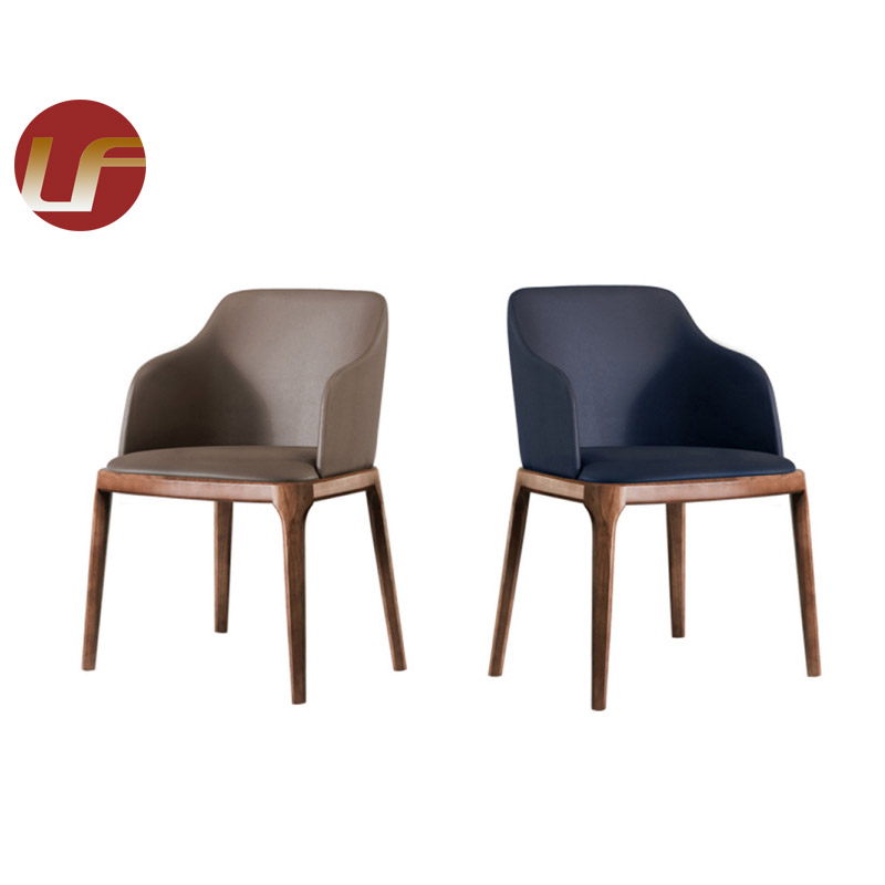 Hot Selling Restaurant Chair Dining Room Chairs Customized Design Leather Dining Chair Solid Wood