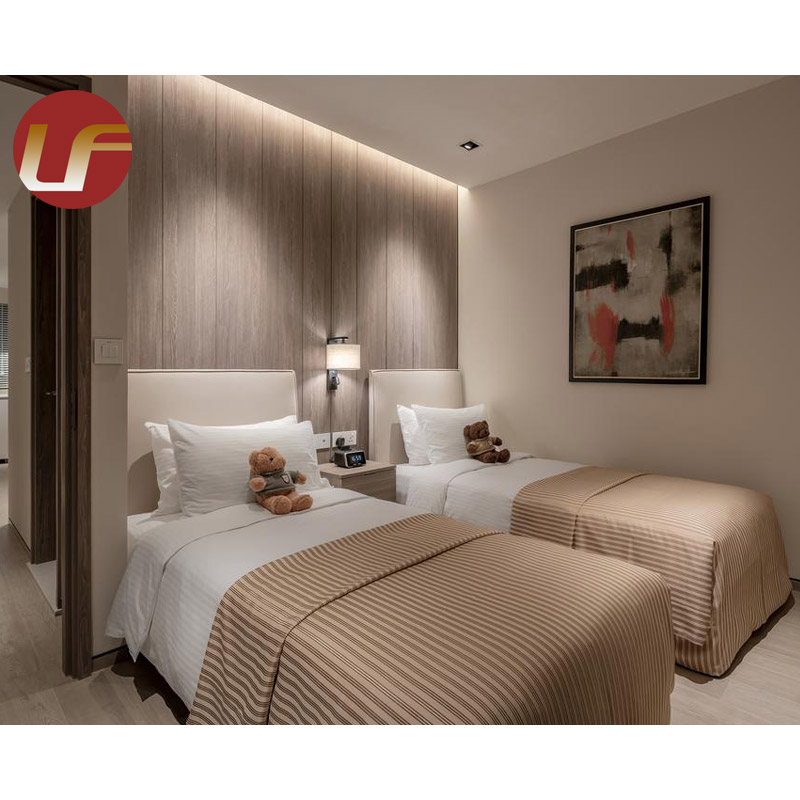Customized Luxury Hotel Guest Room Stylish Natural Solid Wood Standard Hotel Furniture