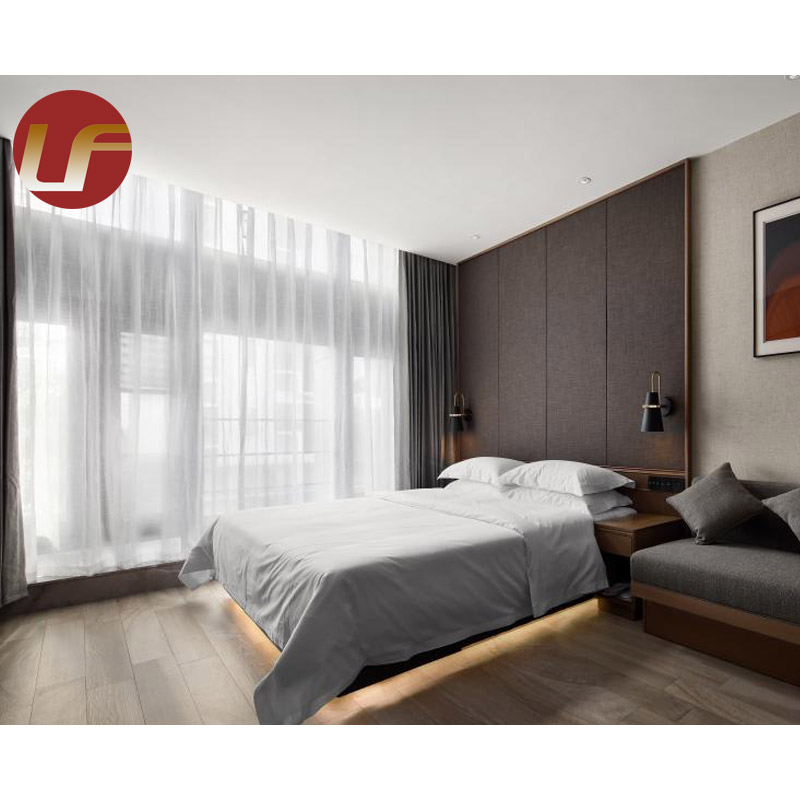 Foshan Interior Modern Design Hotel Bedroom Furniture Room Sets for Overseas Hotel