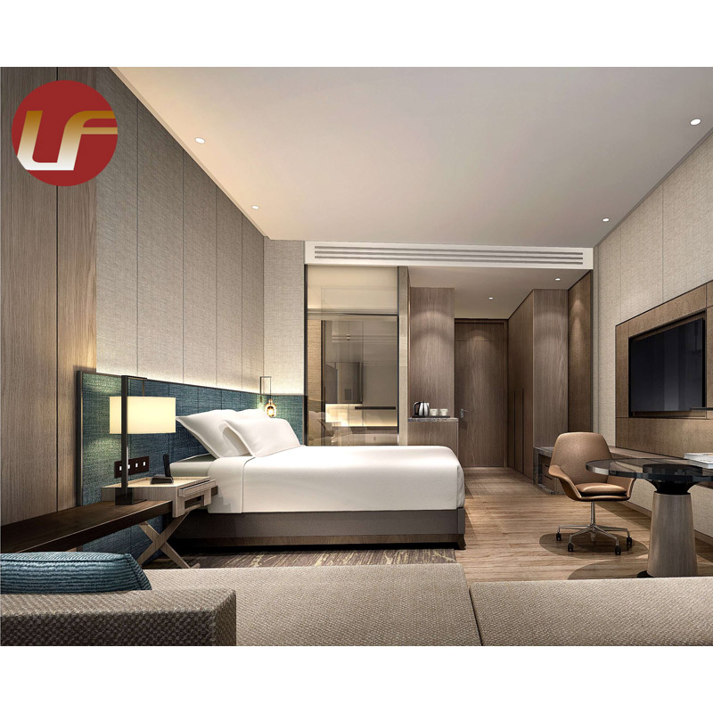 New Design 5 Star Hotel Furniture King Size Bedroom Set Custom Made