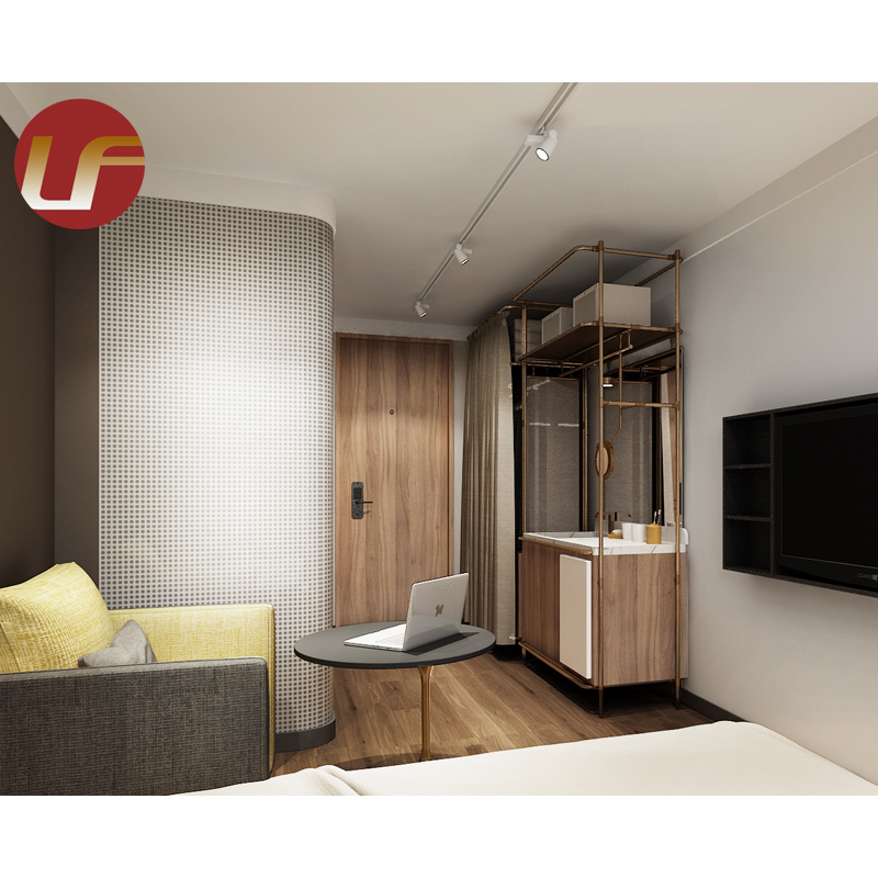 OEM Custom 2022 Modern Design Four Star Hotel Bedroom Double Bed Room Furniture