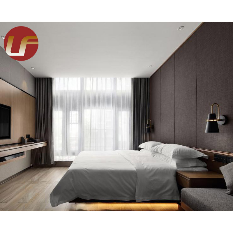 Foshan Interior Modern Design Hotel Bedroom Furniture Room Sets for Overseas Hotel