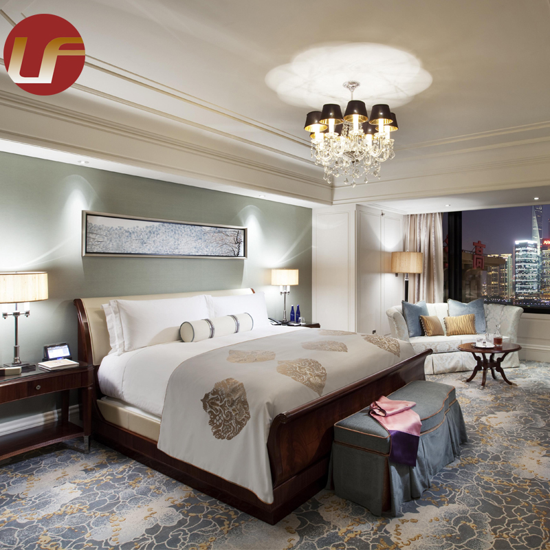 China Popular 5 Star Modern Hospitality Bedroom Furnishing Bed Room Set Luxury Hotel Furniture