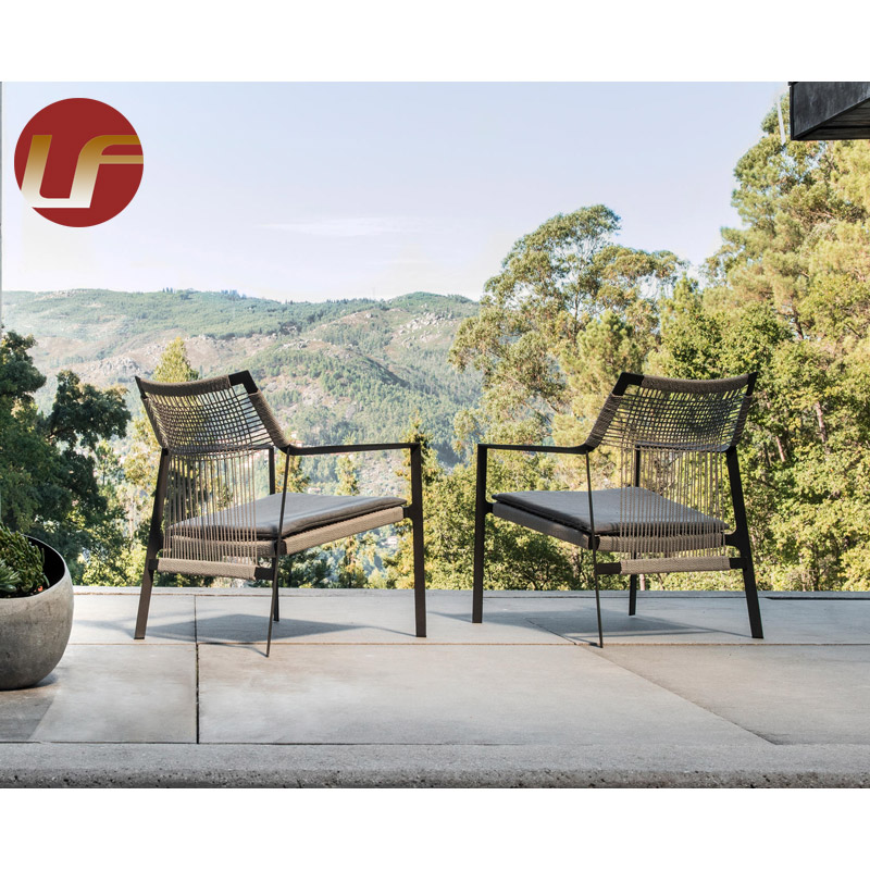 Luxury Bistro Outdoor Cane Wicker Rattan Coffee Chairs Garden Furniture Uplion Patio Outdoor Furniture Garden Sets